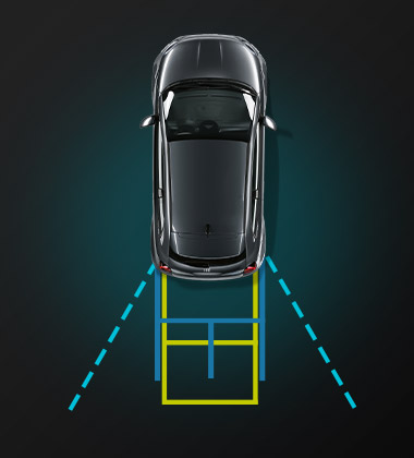 CAMÉRA DE RECUL AVEC LIGNES DYNAMIQUES